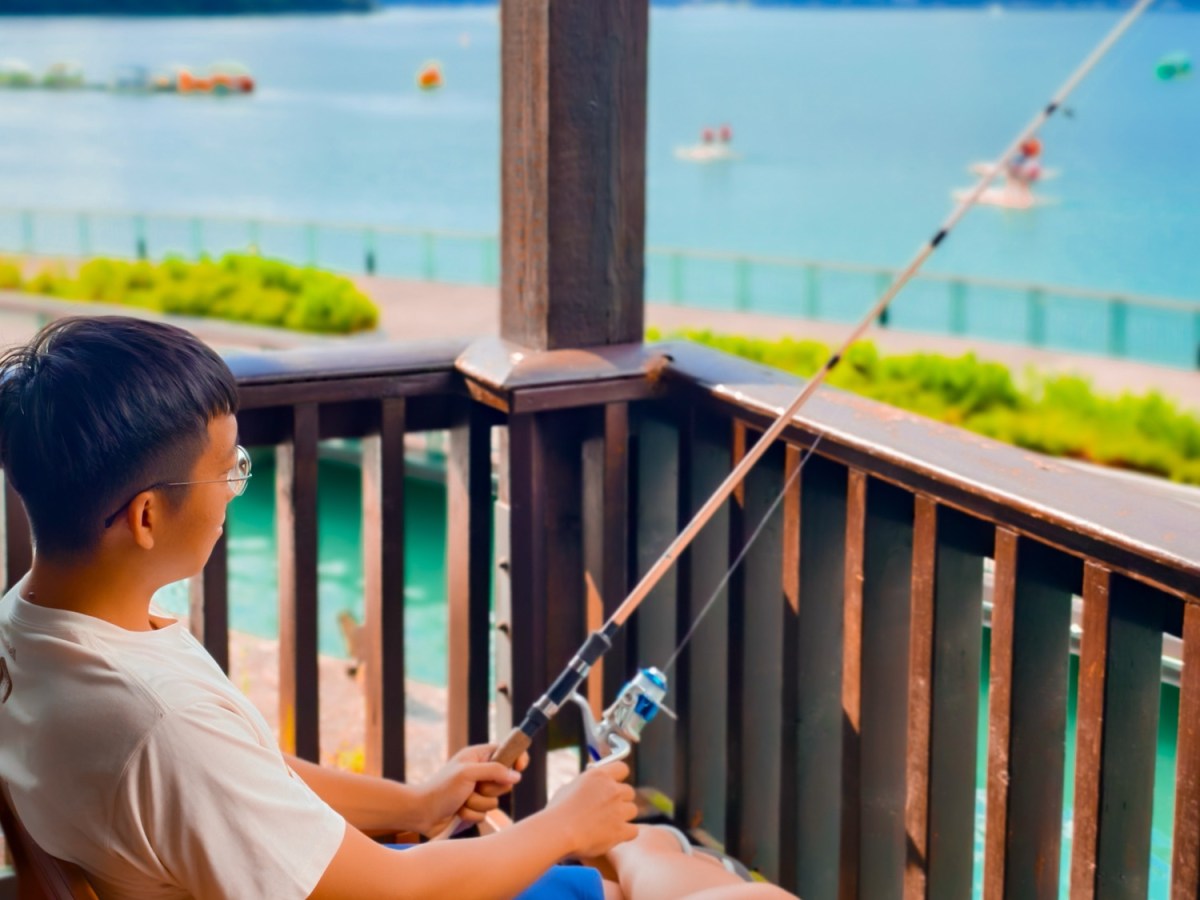 南投日月潭住宿推薦｜力麗儷山林會館日月潭館：釣魚湖景房實住體驗｜房內陽台就能垂釣｜日月潭二日遊